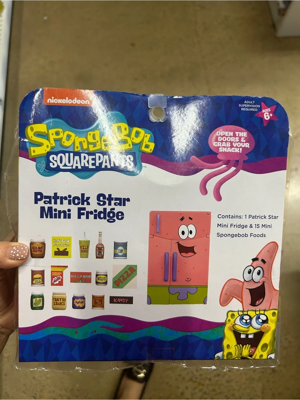 Nickelodeon Patrick Star Mini Fridge Toy set